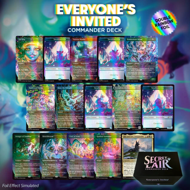 Secret Lair: Drop Series - Everyone's Invited! Commander Deck (Double Rainbow Foil Edition)