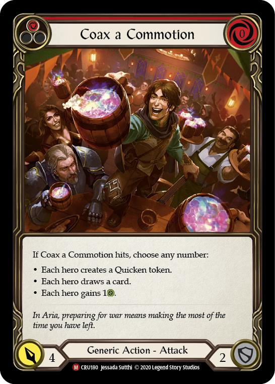 Coax a Commotion [CRU180] (Crucible of War) 1st Edition Rainbow Foil