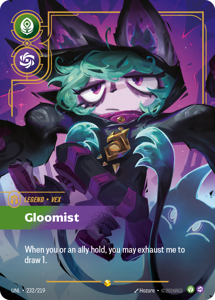 front of card Vex, Gloomist (Overnumbered) [Unleashed] 232/219