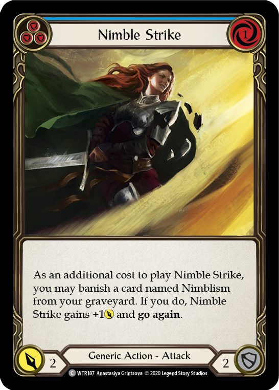 Nimble Strike (Blue) [U-WTR187] (Welcome to Rathe Unlimited) Unlimited Normal