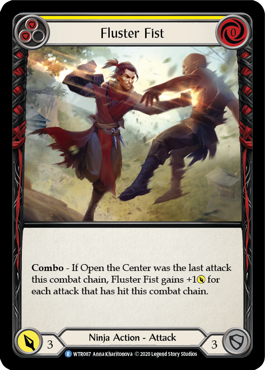 Fluster Fist (Yellow) [U-WTR087] (Welcome to Rathe Unlimited) Unlimited Rainbow Foil