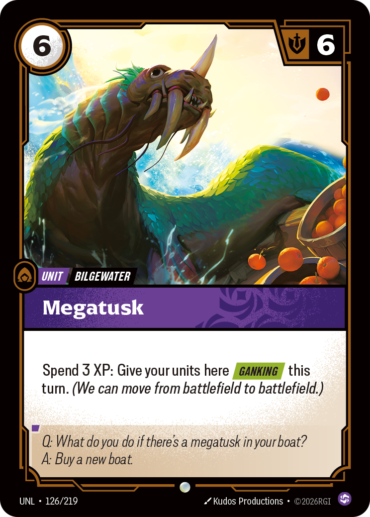 front of card Megatusk [Unleashed] 126/219