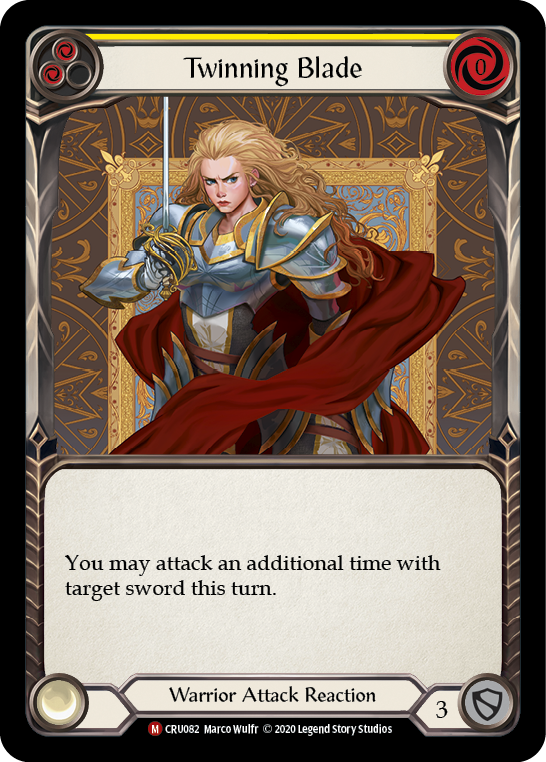 Twinning Blade [CRU082] (Crucible of War) 1st Edition Rainbow Foil