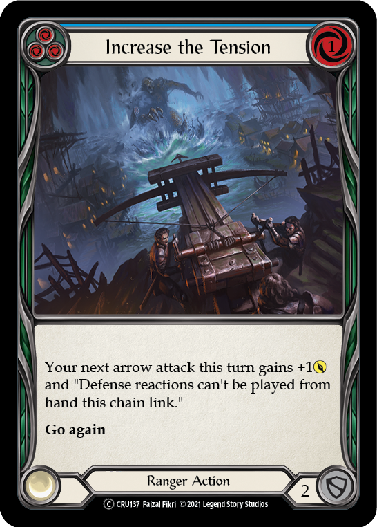 Increase the Tension (Blue) [U-CRU137] (Crucible of War Unlimited) Unlimited Rainbow Foil