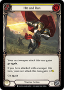 Hit and Run (Yellow) [CRU092] (Crucible of War) 1st Edition Rainbow Foil