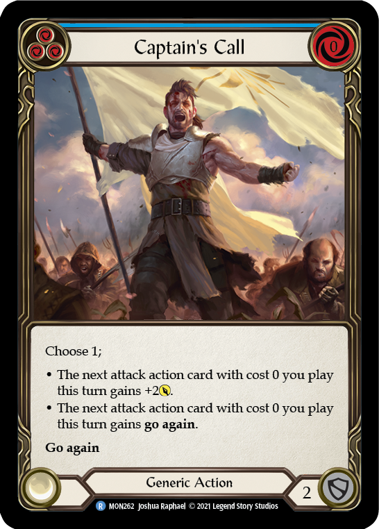 Captain's Call (Blue) [MON262] (Monarch) 1st Edition Normal