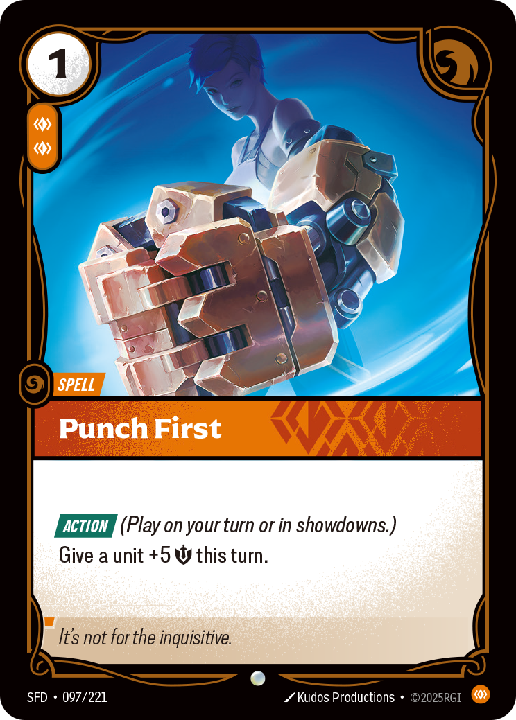 front of card Punch First [Spiritforged] 097/221