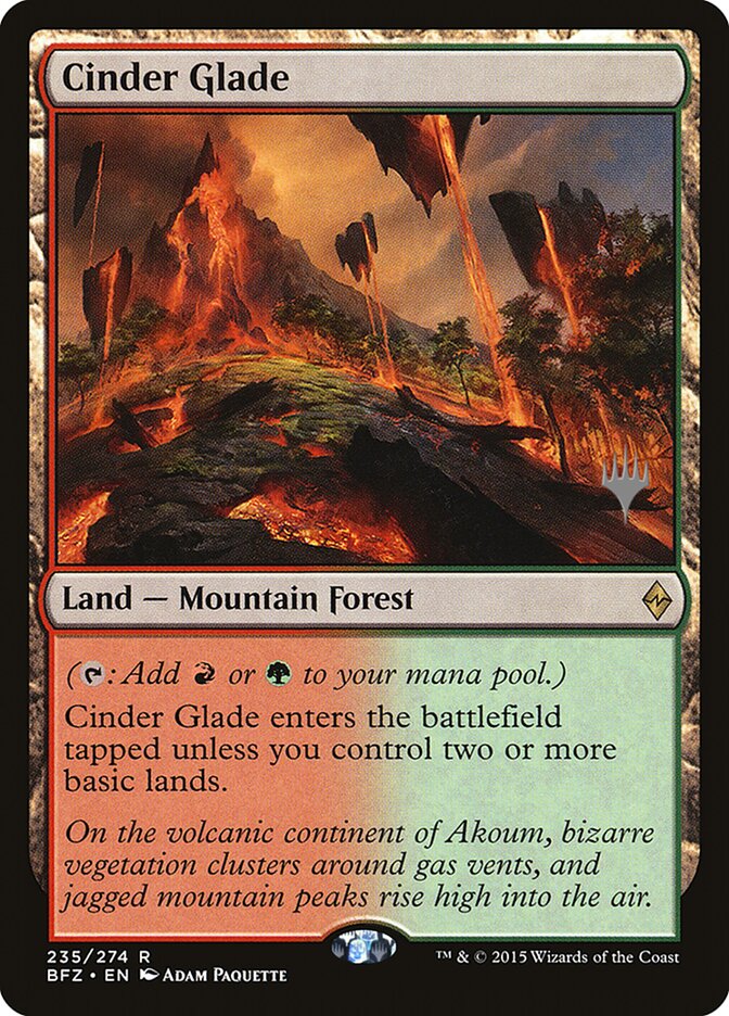 Cinder Glade (Promo Pack) [Battle for Zendikar Promo Pack]