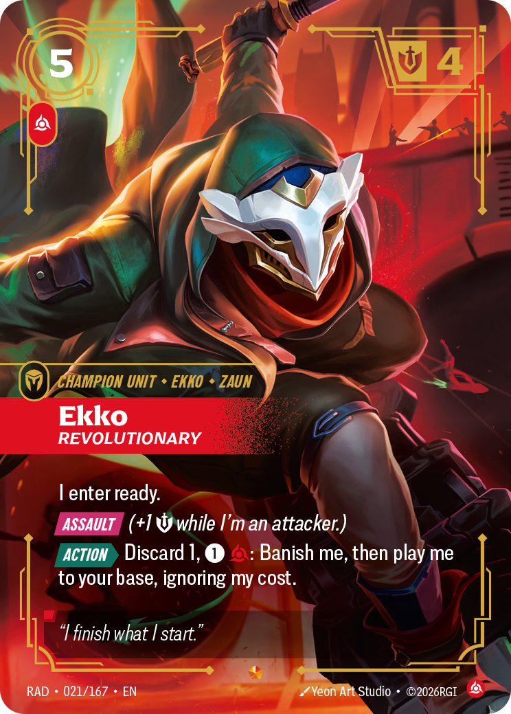 front of card Ekko, Revolutionary [Radiance] 021/167