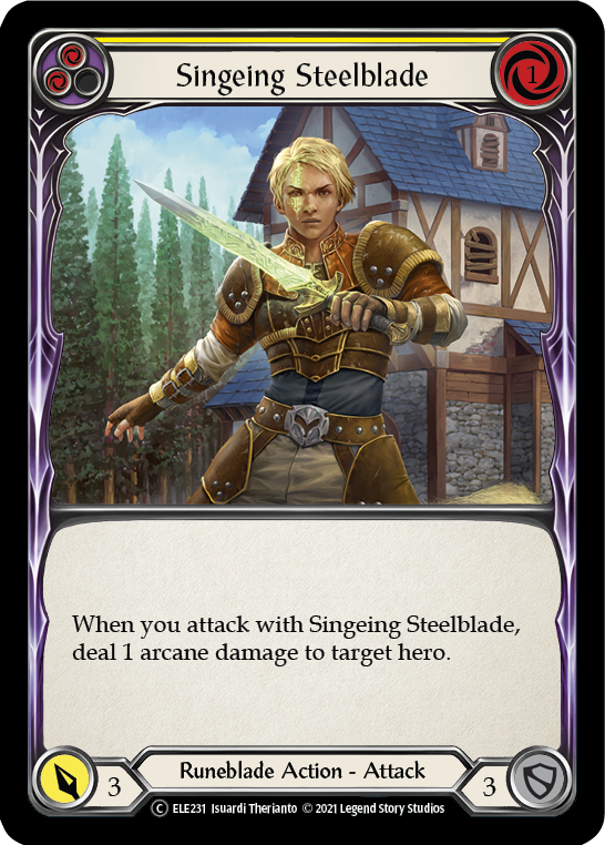 Singeing Steelblade (Yellow) [U-ELE231] (Tales of Aria Unlimited) Unlimited Normal