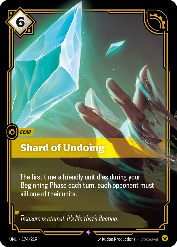 front of card Shard of Undoing [Unleashed] 174/219