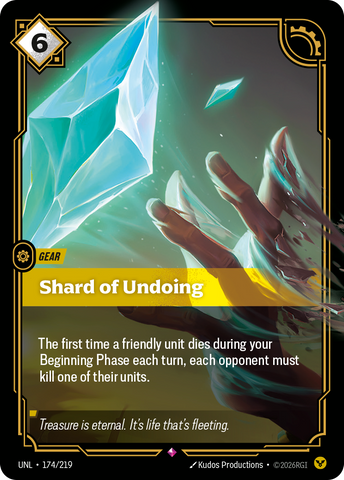 front of card Shard of Undoing [Unleashed] 174/219