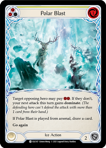 Polar Blast (Yellow) [ELE167] (Tales of Aria) 1st Edition Rainbow Foil