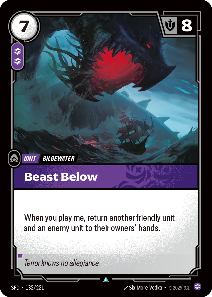 front of card Beast Below [Spiritforged] 132/221