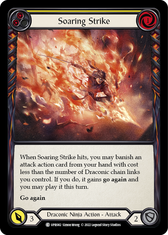 Soaring Strike (Yellow) [UPR082] (Uprising) Rainbow Foil