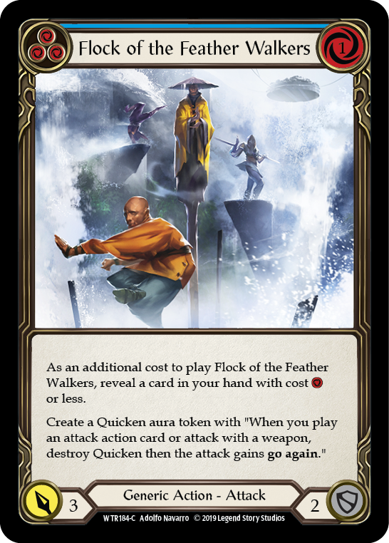 Flock of the Feather Walkers (Blue) [WTR184-C] (Welcome to Rathe) Alpha Print Normal