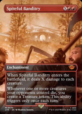 Spiteful Banditry (Borderless Alternate Art) (0439) [The Lord of the Rings: Tales of Middle-Earth]