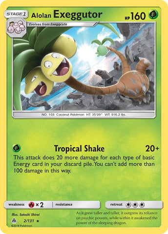 Alolan Exeggutor (2/131) (Sun & Moon: Forbidden Light) [Theme Deck Exclusive]