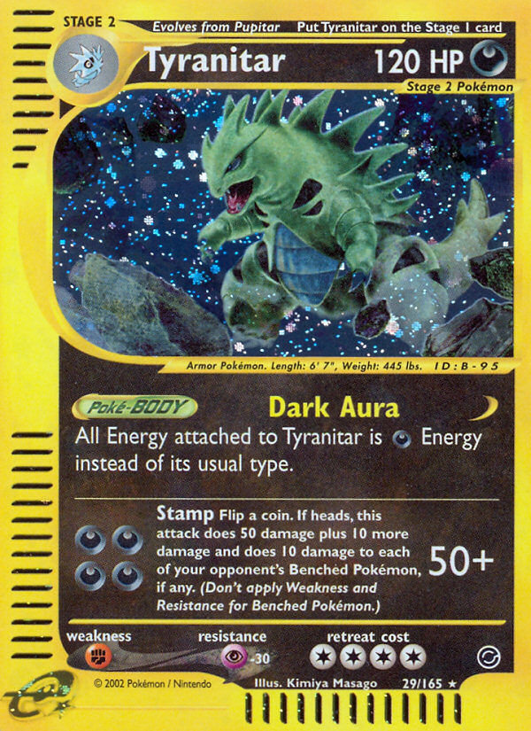 Tyranitar (29/165) [Expedition: E-Card Base Set]