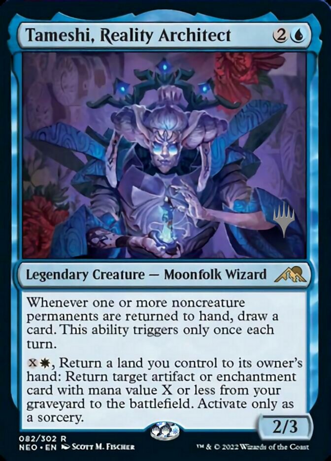 Tameshi, Reality Architect (Promo Pack) [Kamigawa: Neon Dynasty Promo Pack]