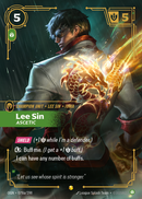 front of card Lee Sin, Ascetic (Showcase) [Origins]