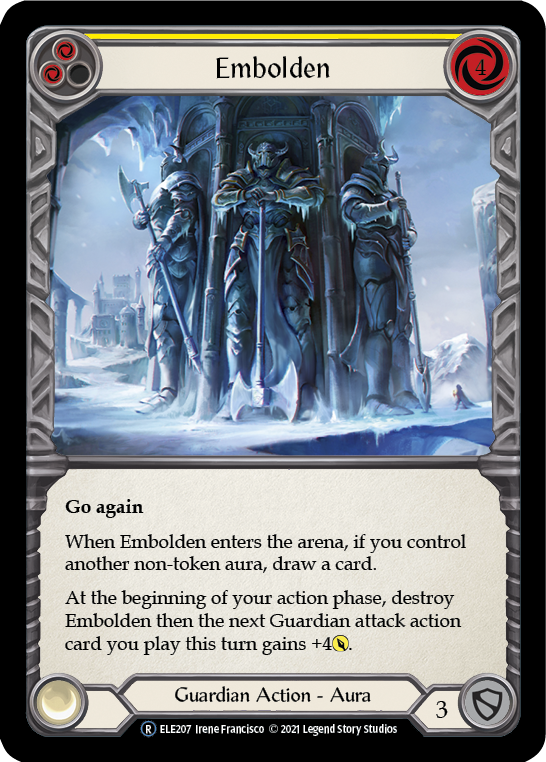 Embolden (Yellow) [U-ELE207] (Tales of Aria Unlimited) Unlimited Rainbow Foil