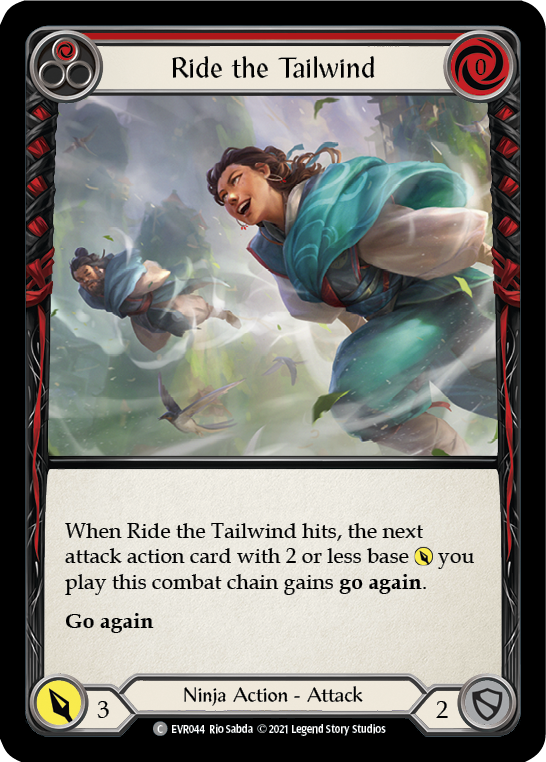 Ride the Tailwind (Red) [EVR044] (Everfest) 1st Edition Rainbow Foil