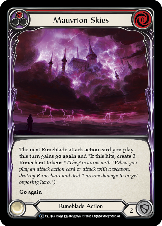 Mauvrion Skies (Red) [U-CRU145] (Crucible of War Unlimited) Unlimited Normal