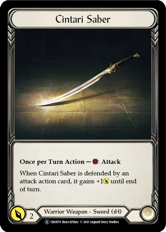 Cintari Saber [U-CRU079] (Crucible of War Unlimited) Unlimited Rainbow Foil