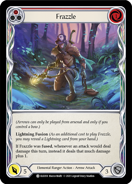 Frazzle (Red) [ELE059] (Tales of Aria) 1st Edition Rainbow Foil