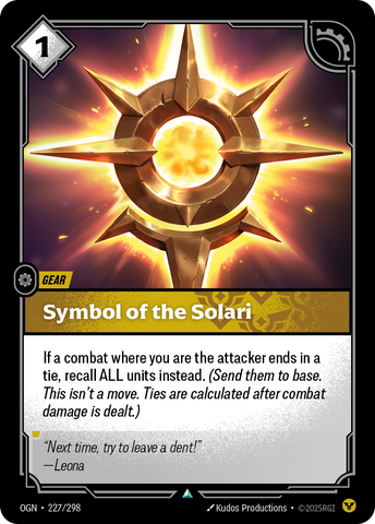 front of card Symbol of the Solari [Origins] #227
