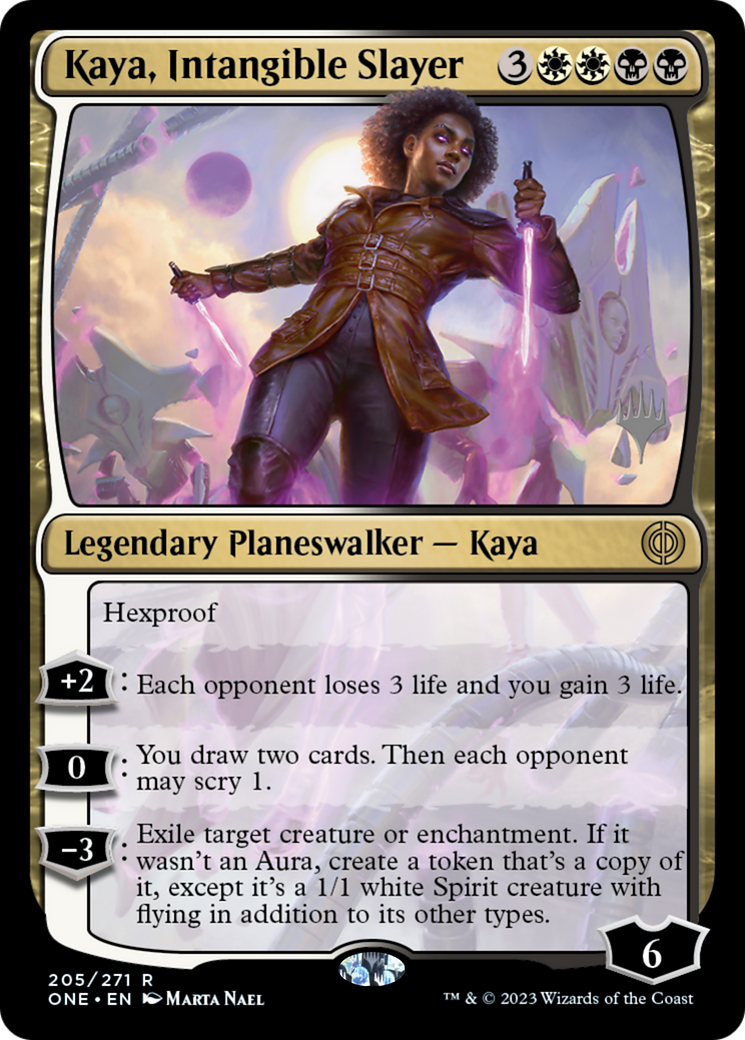 Kaya, Intangible Slayer (Promo Pack) [Phyrexia: All Will Be One Promo Pack]