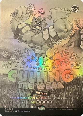Culling the Weak (0883) (Black & White Foil) [Secret Lair Drop Series]