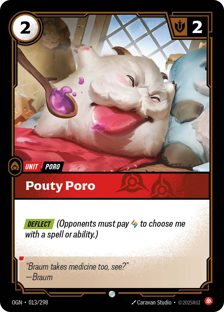 front of card Pouty Poro [Origins]