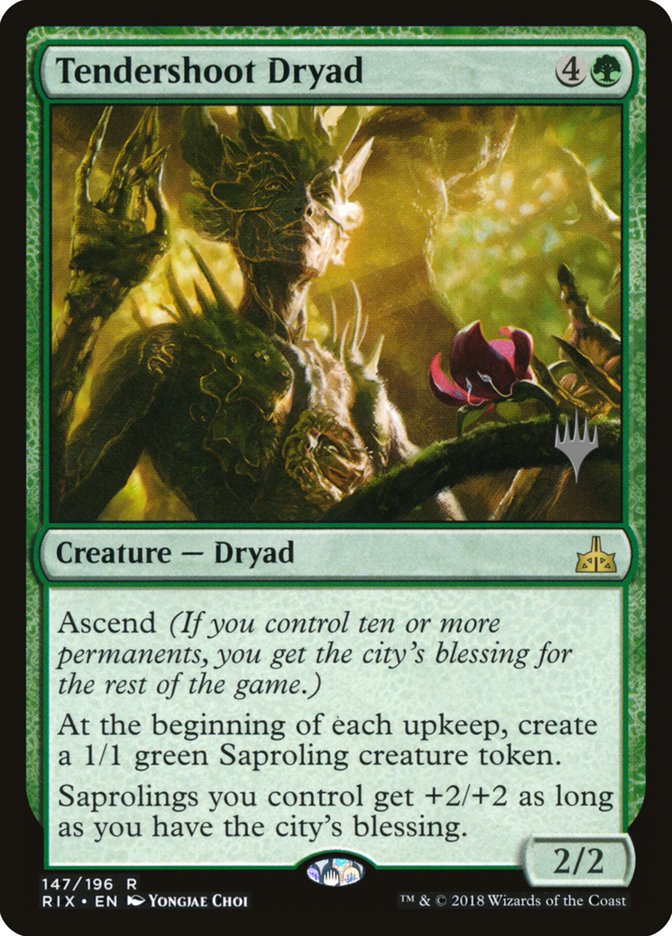 Tendershoot Dryad (Promo Pack) [Rivals of Ixalan Promo Pack]