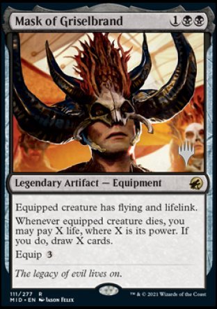 Mask of Griselbrand (Promo Pack) [Innistrad: Midnight Hunt Promo Pack]