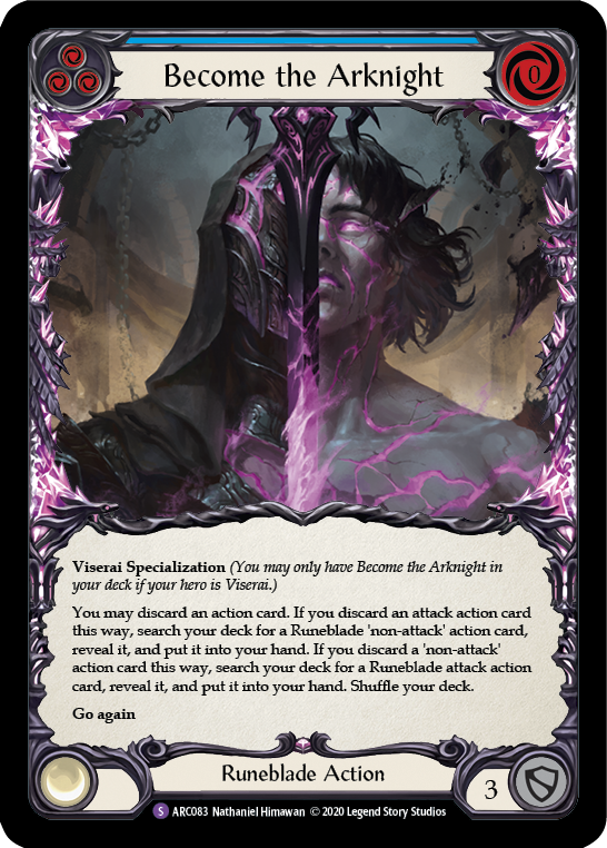 Become the Arknight [U-ARC083] (Arcane Rising Unlimited) Unlimited Rainbow Foil