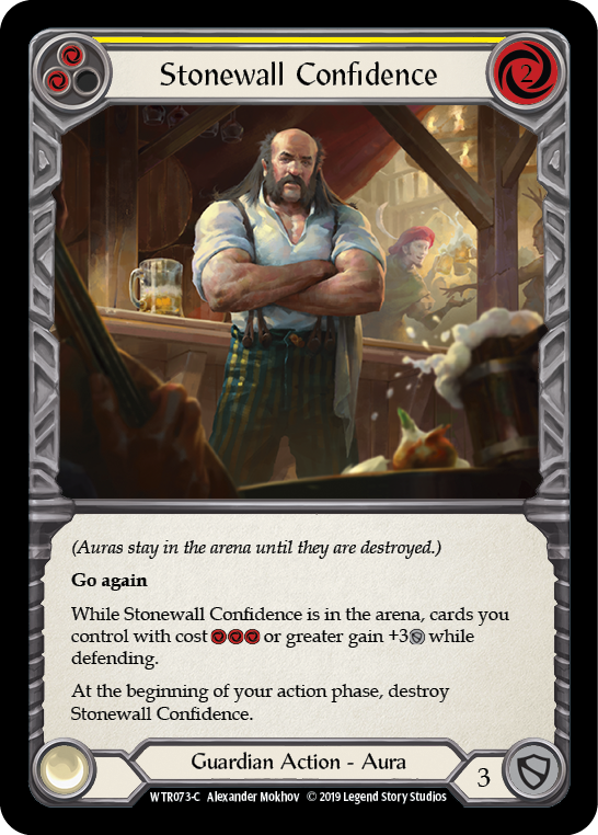 Stonewall Confidence (Yellow) [WTR073-C] (Welcome to Rathe) Alpha Print Rainbow Foil