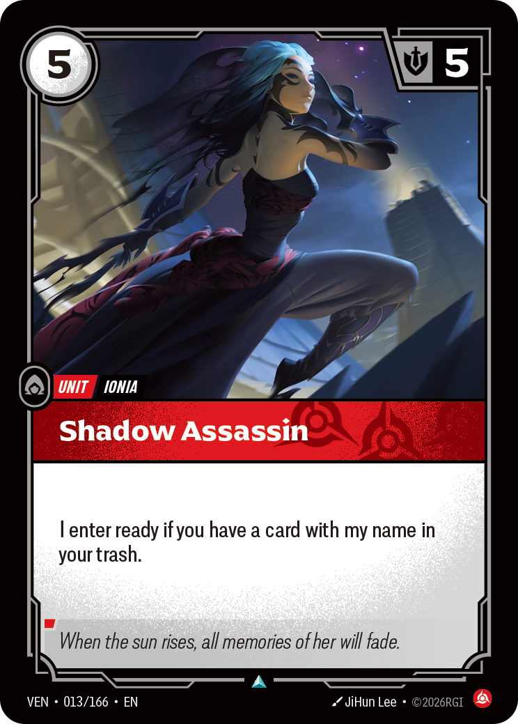front of card Shadow Assassin [Vendetta] 013/166