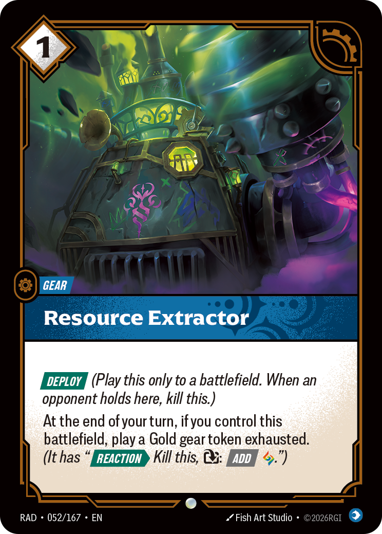 front of card Resource Extractor [Radiance] 052/167