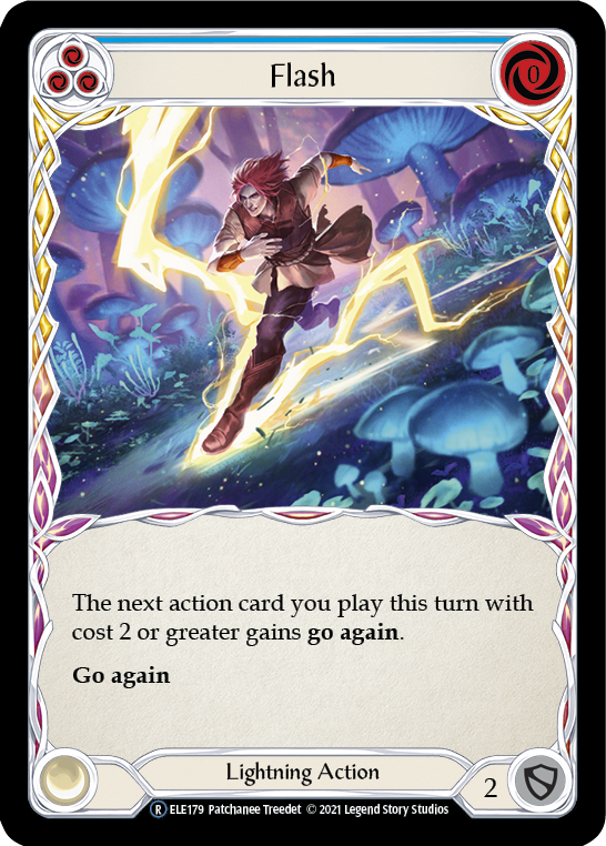 Flash (Blue) [U-ELE179] (Tales of Aria Unlimited) Unlimited Rainbow Foil