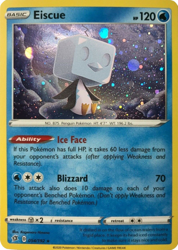 Eiscue (054/192) (Cosmos Holo) (Sword & Shield: Rebel Clash) [Theme Deck Exclusive]