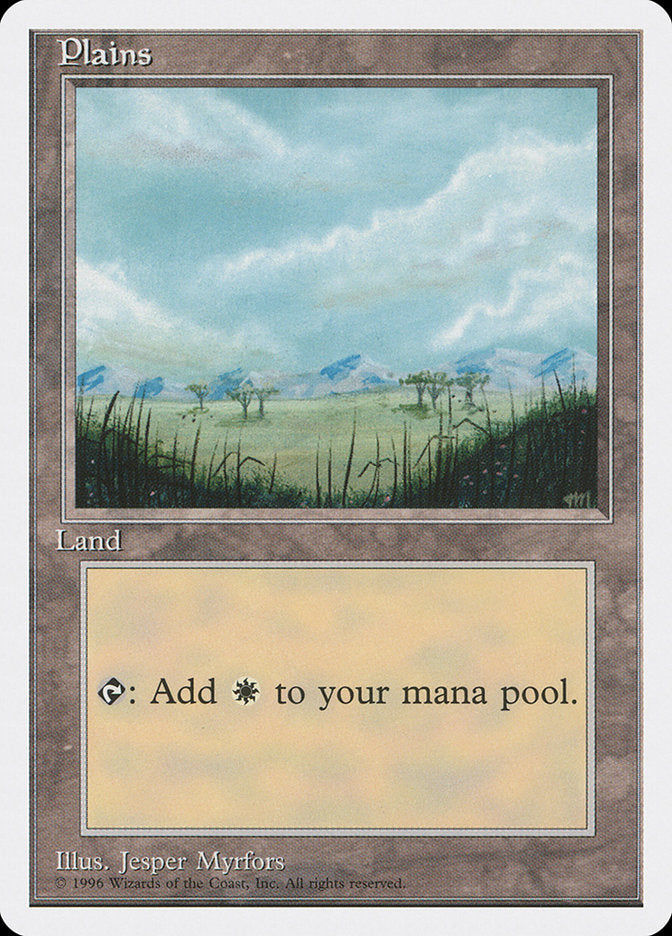 Plains (Trees) (4th Ed 1996 Dated) [Introductory Two-Player Set]