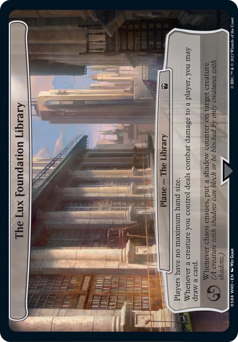 (Oversized Plane) The Lux Foundation Library [Doctor Who Planes]