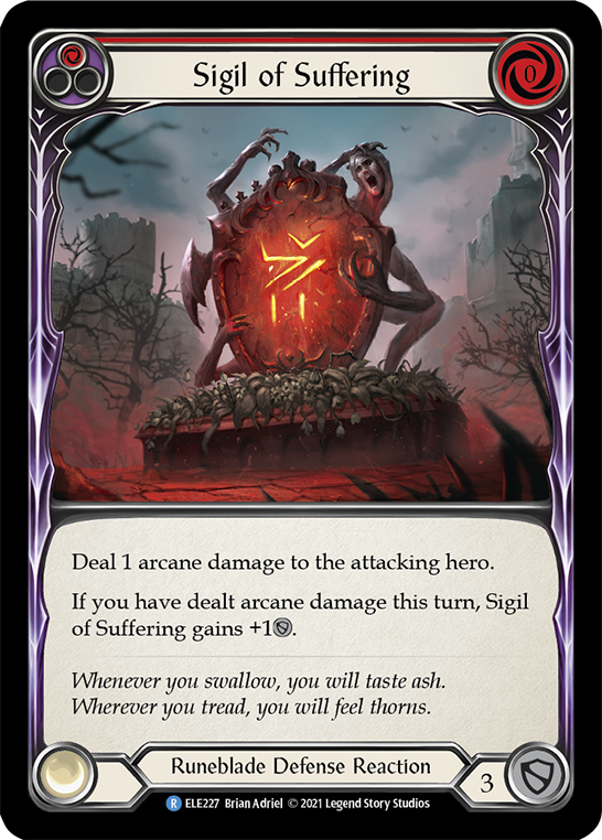 Sigil of Suffering (Red) [ELE227] (Tales of Aria) 1st Edition Normal