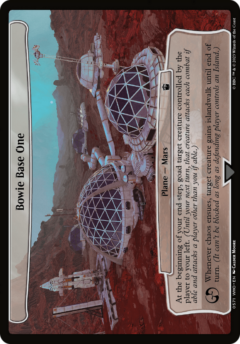(Oversized Plane) Bowie Base One [Doctor Who Planes]