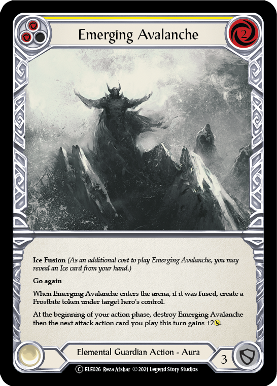 Emerging Avalanche (Yellow) [U-ELE026] (Tales of Aria Unlimited) Unlimited Normal