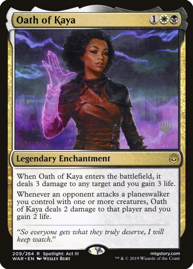 Oath of Kaya (Promo Pack) [War of the Spark Promo Pack]