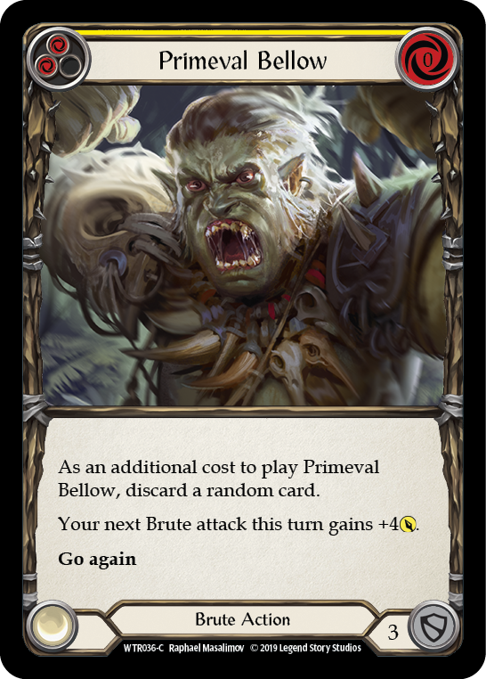 Primeval Bellow (Yellow) [WTR036-C] (Welcome to Rathe) Alpha Print Normal