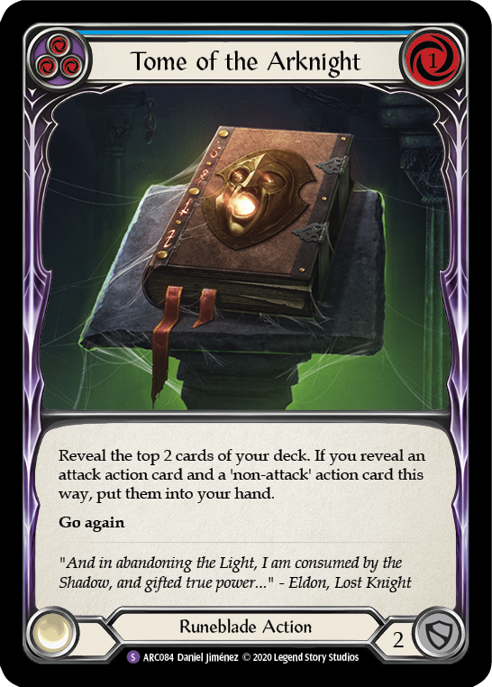 Tome of the Arknight [U-ARC084] (Arcane Rising Unlimited) Unlimited Rainbow Foil